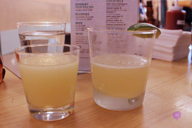 The Seven Spice Sour (L) and  Daiquiri Royale (R)