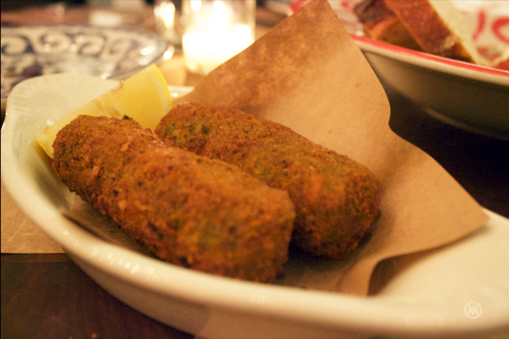 SUPPLI ALLA TERRAZZA •  Green Risotto Croquettes, Mozzarella, Mixed Herbs