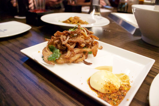 Crispy mimiga 9 – pig ear, shichimi, Japanese mayo