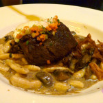 Short Rib and Cavatelli wild mushrooms, truffle cream