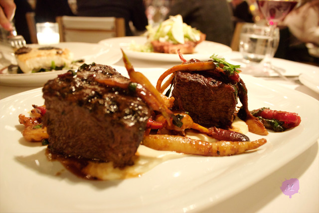 Braised Short Rib Sandwich   with Horseradish & Braised Short Rib, Roots & Aliums